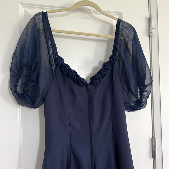 Gorgeous royal blue vintage dress - Picture 6 of 9